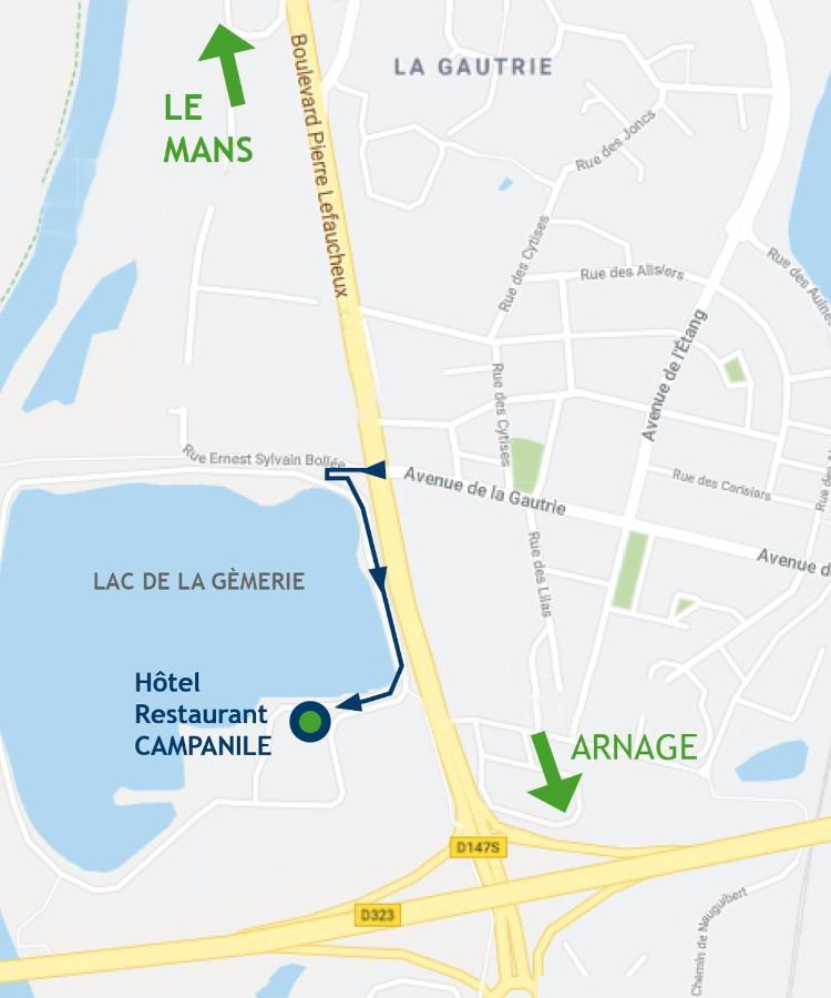 Campanile Le Mans - Arnage Exterior foto